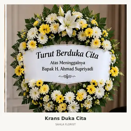 Krans Bunga Duka Sleman